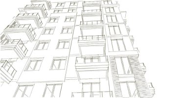 çizgili mimari duvar kağıdı, dijital arkaplan