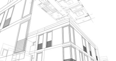 çizgili mimari duvar kağıdı, dijital arkaplan