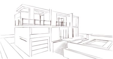 soyut mimari duvar kağıdı, dijital arkaplan