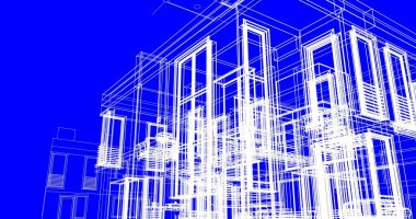çizgili mimari duvar kağıdı, dijital arkaplan
