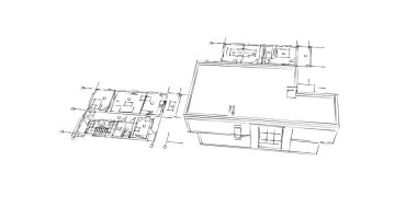 çizgili mimari duvar kağıdı, dijital arkaplan