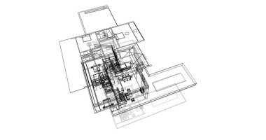 soyut mimari duvar kağıdı, dijital arkaplan