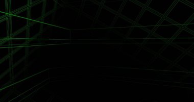 Mimari sanat konseptinde soyut çizgiler, minimum geometrik şekiller. 