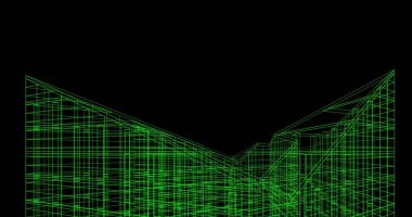 soyut mimari duvar kağıdı tasarımı, dijital konsept arkaplan