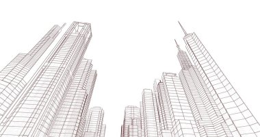 soyut mimari duvar kağıdı, dijital arkaplan