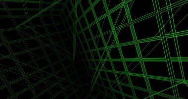 Mimari sanat konseptinde soyut çizgiler, minimum geometrik şekiller. 