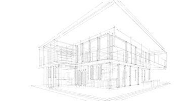 İnşaatın 3B mimari tasarımı