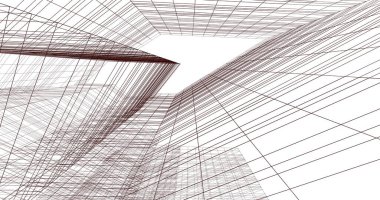 soyut mimari duvar kağıdı tasarımı, dijital konsept arkaplan