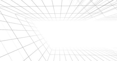 Mimari sanat konseptinde soyut çizgiler, minimum geometrik şekiller. 