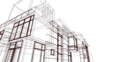 çizgili mimari duvar kağıdı, dijital arkaplan