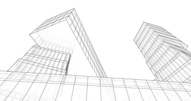 soyut mimari duvar kağıdı tasarımı, dijital konsept arkaplan