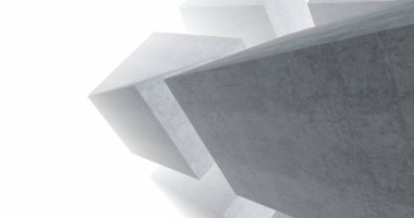 Mimari sanat konseptinde soyut çizgiler, minimum geometrik şekiller. 