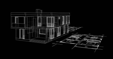 çizgili mimari duvar kağıdı, dijital arkaplan