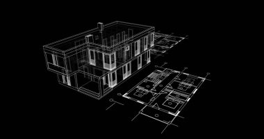 çizgili mimari duvar kağıdı, dijital arkaplan