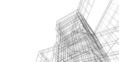 soyut mimari duvar kağıdı tasarımı, dijital konsept arkaplan