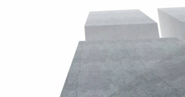 Mimari sanat konseptinde soyut çizgiler, minimum geometrik şekiller. 