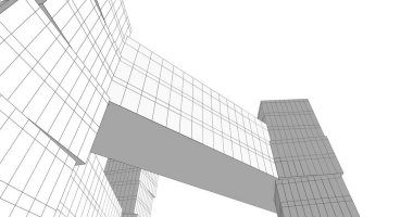 soyut mimari duvar kağıdı tasarımı, dijital konsept arkaplan