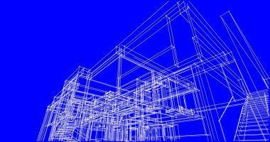 çizgili mimari duvar kağıdı, dijital arkaplan