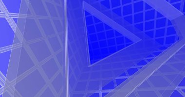 Mimari sanat konseptinde soyut çizgiler, minimum geometrik şekiller. 