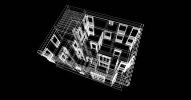 çizgili mimari duvar kağıdı, dijital arkaplan
