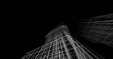 soyut mimari duvar kağıdı tasarımı, dijital konsept arkaplan