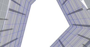 soyut mimari duvar kağıdı tasarımı, dijital konsept arkaplan