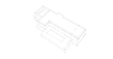 çizgili mimari duvar kağıdı, dijital arkaplan