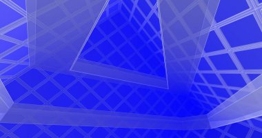 Mimari sanat konseptinde soyut çizgiler, minimum geometrik şekiller. 