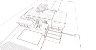 çizgili mimari duvar kağıdı, dijital arkaplan