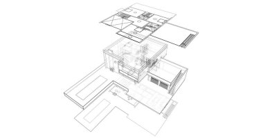 soyut mimari duvar kağıdı, dijital arkaplan