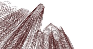 soyut mimari duvar kağıdı, dijital arkaplan