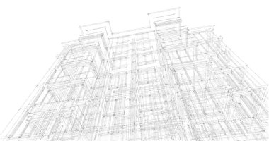 soyut mimari duvar kağıdı, dijital arkaplan