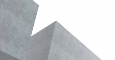 Mimari sanat konseptinde soyut çizgiler, minimum geometrik şekiller. 