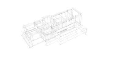 çizgili mimari duvar kağıdı, dijital arkaplan