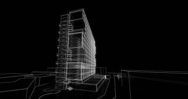 soyut mimari duvar kağıdı, dijital arkaplan