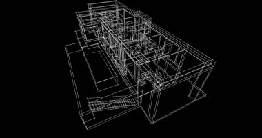 çizgili mimari duvar kağıdı, dijital arkaplan