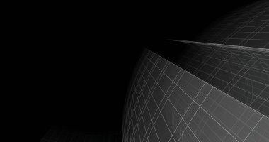 Mimari sanat konseptinde soyut çizgiler, minimum geometrik şekiller. 