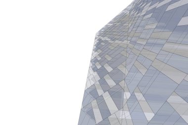 Mimari sanat konseptinde soyut çizgiler, minimum geometrik şekiller. 