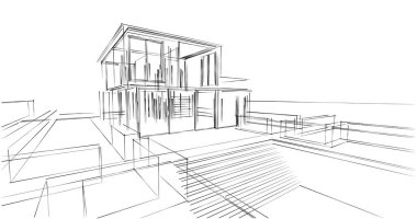 soyut mimari duvar kağıdı, dijital arkaplan