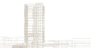 soyut mimari duvar kağıdı, dijital arkaplan