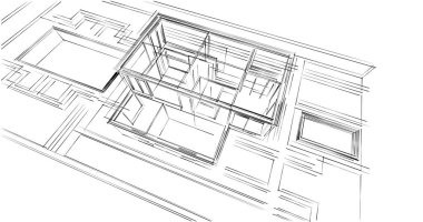 soyut mimari duvar kağıdı, dijital arkaplan