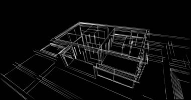 soyut mimari duvar kağıdı, dijital arkaplan
