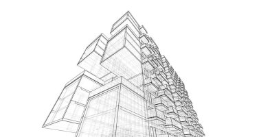 soyut mimari duvar kağıdı, dijital arkaplan