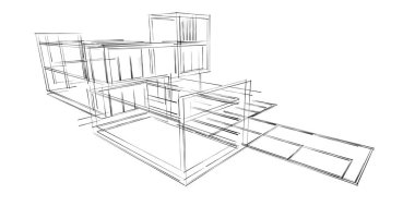 soyut mimari duvar kağıdı, dijital arkaplan