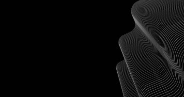 Mimari sanat konseptinde soyut çizgiler, minimum geometrik şekiller. 