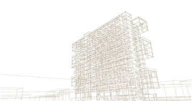 soyut mimari duvar kağıdı, dijital arkaplan