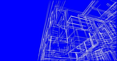 İnşaatın 3B mimari tasarımı