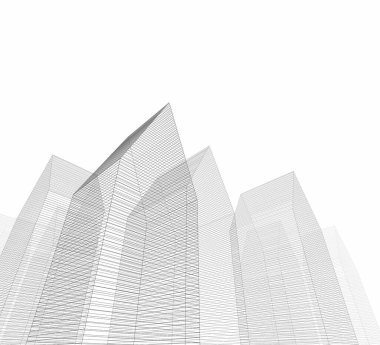 soyut mimari duvar kağıdı tasarımı, dijital konsept arkaplan