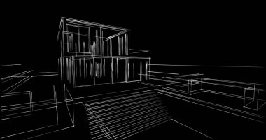 soyut mimari duvar kağıdı, dijital arkaplan