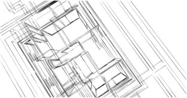 soyut mimari duvar kağıdı, dijital arkaplan